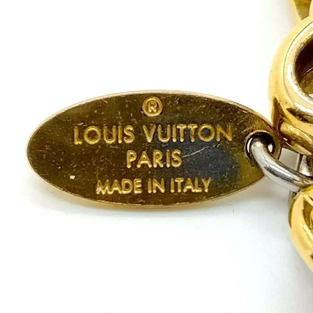 100% Auth Louis Vuitton LV Metal Resin Mosaique Bag Charm Rouge Fauviste